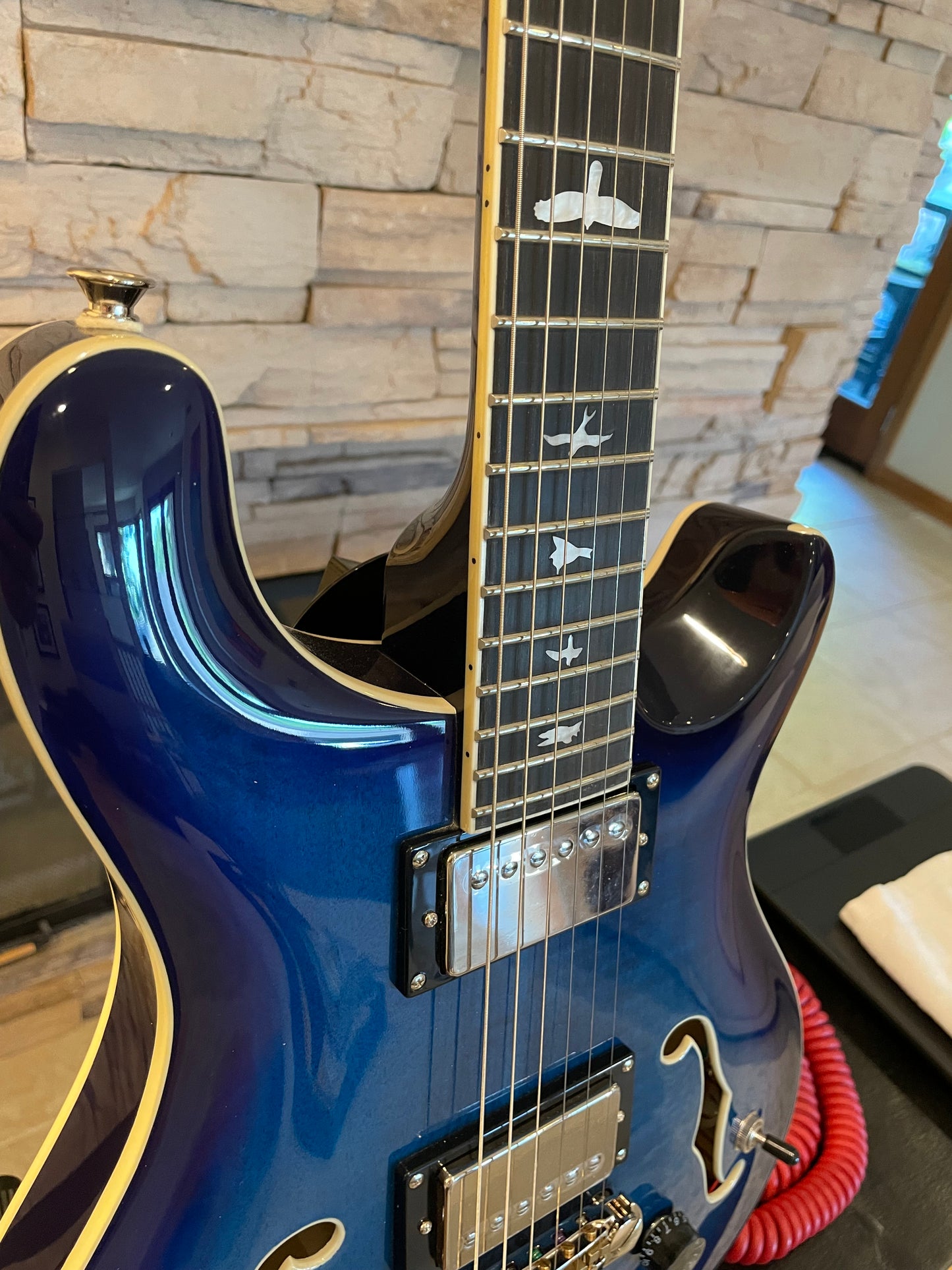 PRS SE Hollowbody II – Faded Blue Burst