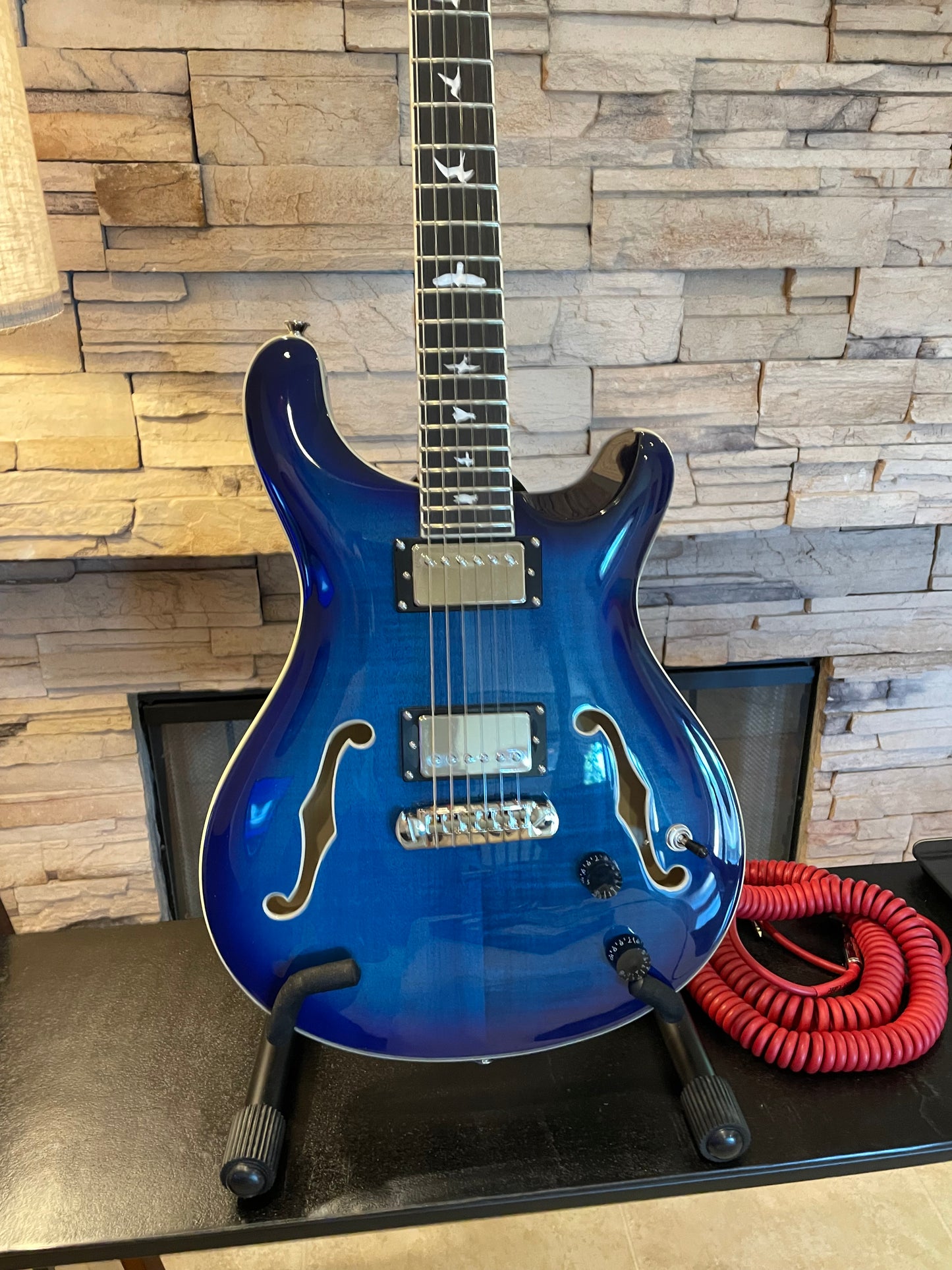 PRS SE Hollowbody II – Faded Blue Burst