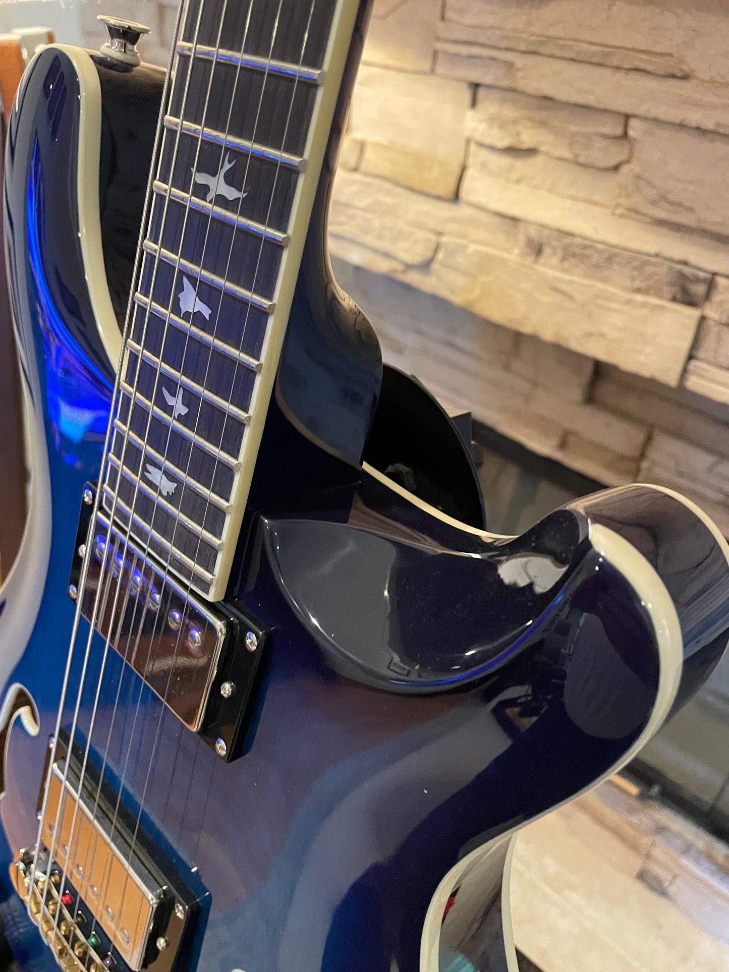 PRS SE Hollowbody II – Faded Blue Burst