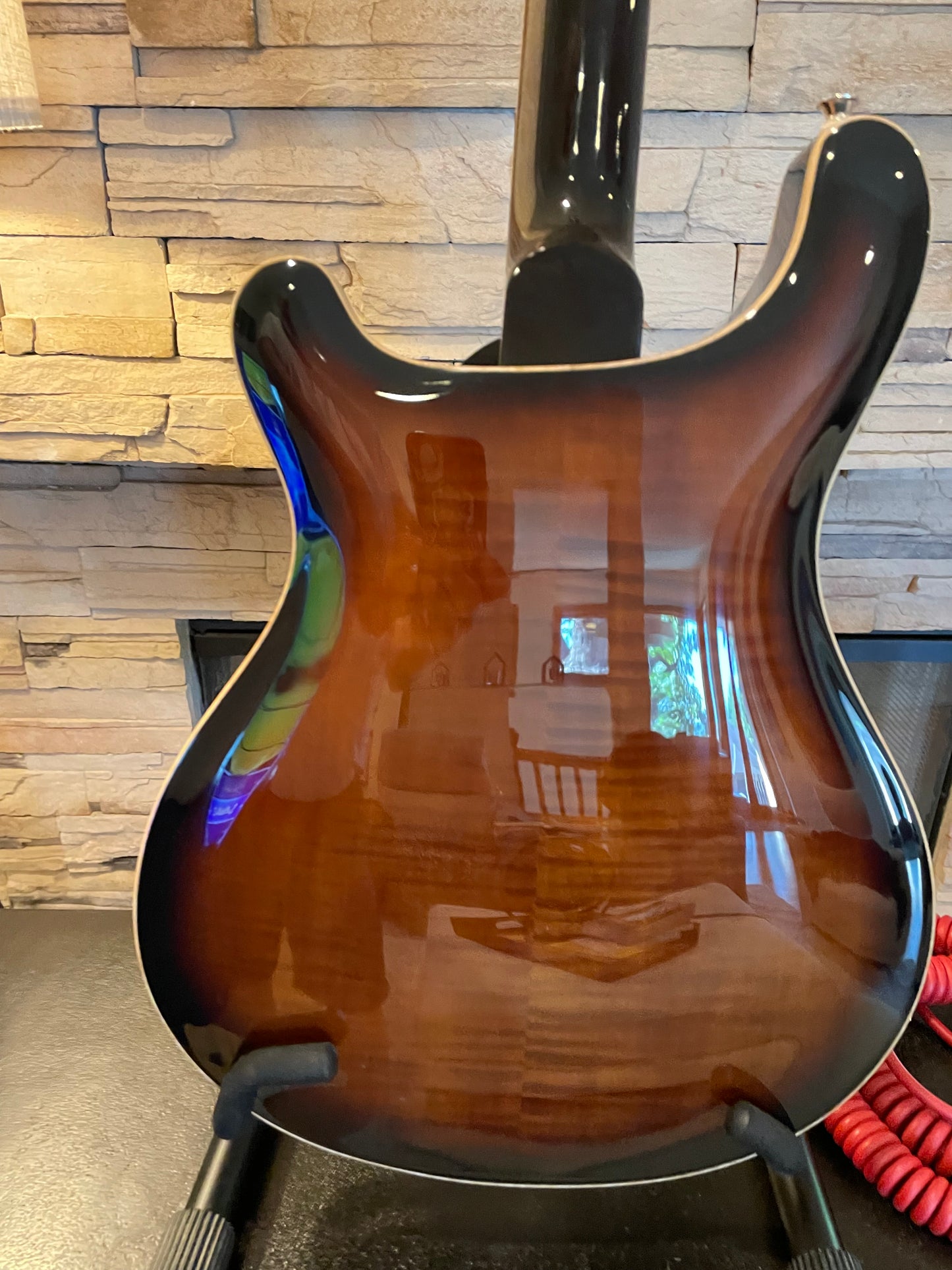 PRS SE Hollowbody II Piezo – Black Gold Burst