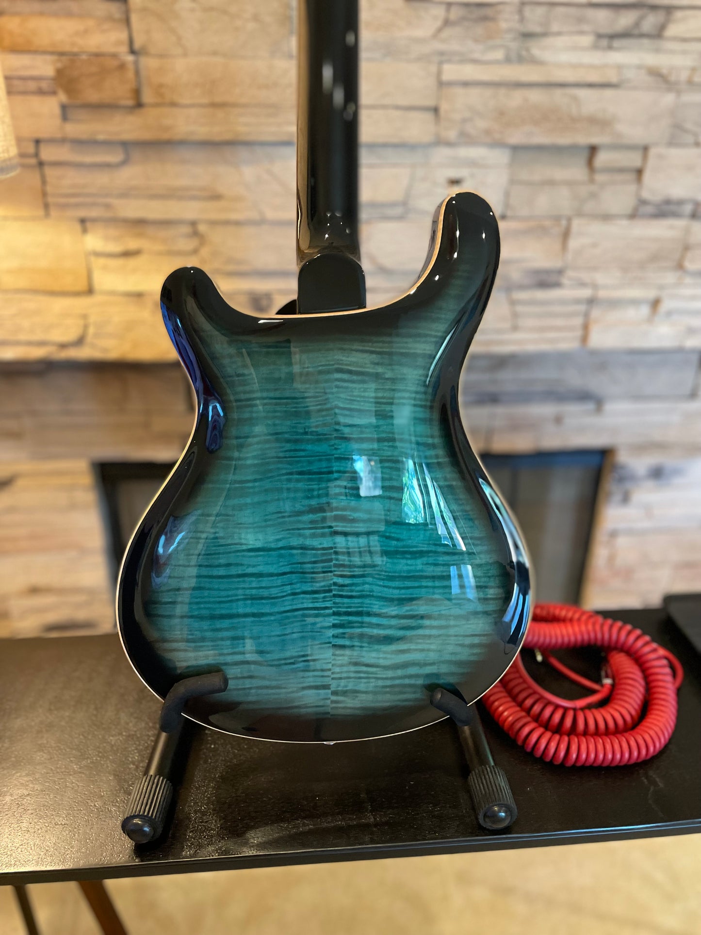 PRS SE Hollowbody II Piezo – Peacock Blue Burst