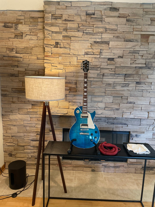 Gibson Les Paul Traditional Pro V AAA Flame Top – Ocean Water Perimeter